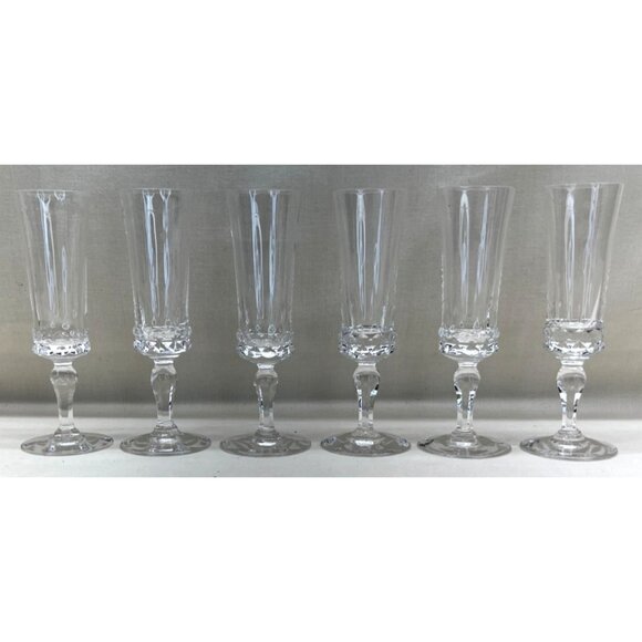 6 Elegant Orrefors Silvia Crystal Schnapps Clear Glasses 5 1/4" - Picture 1 of 11